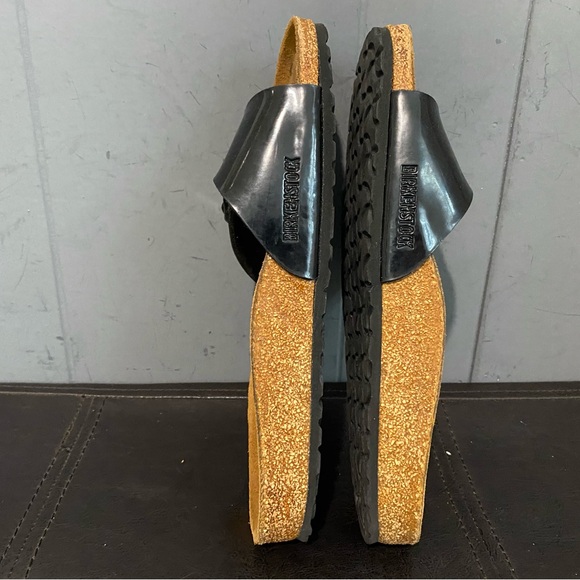 Birkenstock Madrid Sandal in Shiny Black 41/10 Women’s - Picture 7 of 10